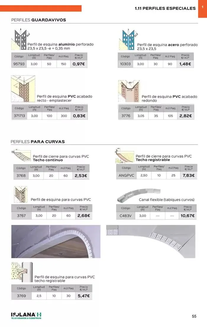 Catálogo de PLACA DE YESO LAMINADO – TARIFA ISOLANA 31 de marzo al 31 de marzo 2025 - Página 50