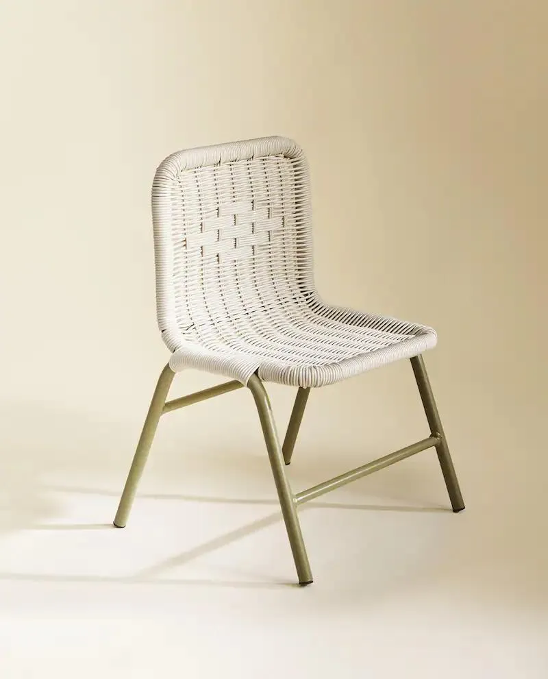 SILLA INFANTIL METAL TRENZADO