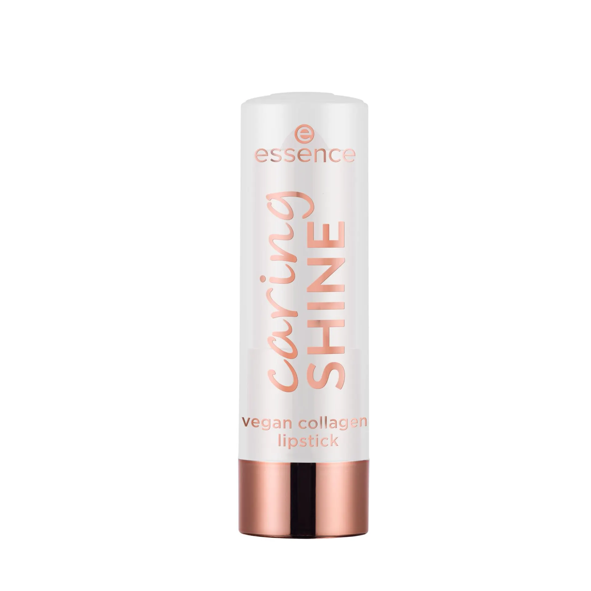 caring SHINE barra de labios con colágeno vegano