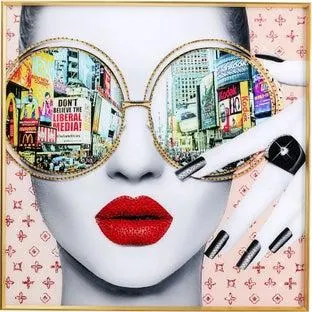 Cuadro cristal Times Square View 50x50cm