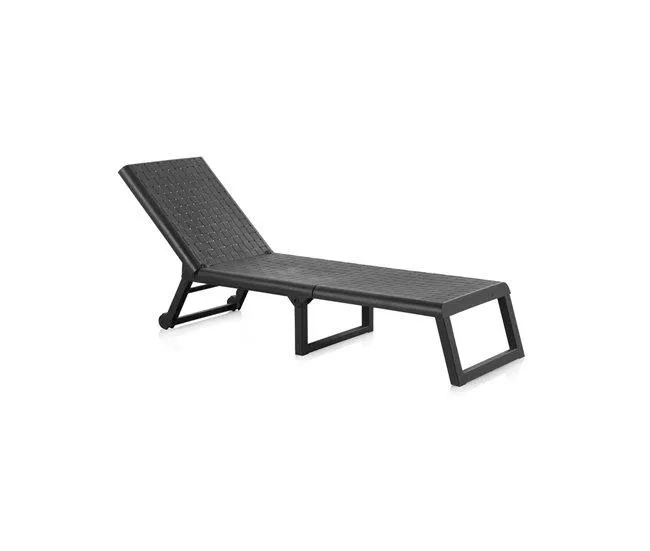 DREAM tumbona de jardín color antracita