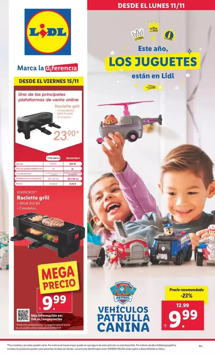 Catálogo de ¡Bazar Lidl! 11 de noviembre al 17 de noviembre 2024 - Página 1