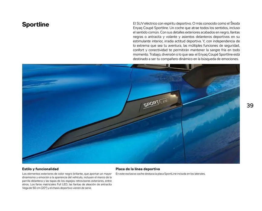Catálogo de ŠKODA Enyaq Coupé 23 de enero al 31 de mayo 2024 - Página 39