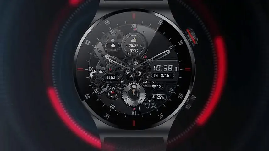 iMosi QW32 Reloj inteligente 1.28 pulgada Smartwatch Reloj elegante Bluetooth ECG + PPG Podómetro Recordatorio de Llamadas Compatible con Android iOS Mujer Hombre Llamadas con Manos Libres