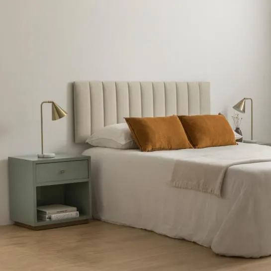 Cabecero tapizado 150/160 beige