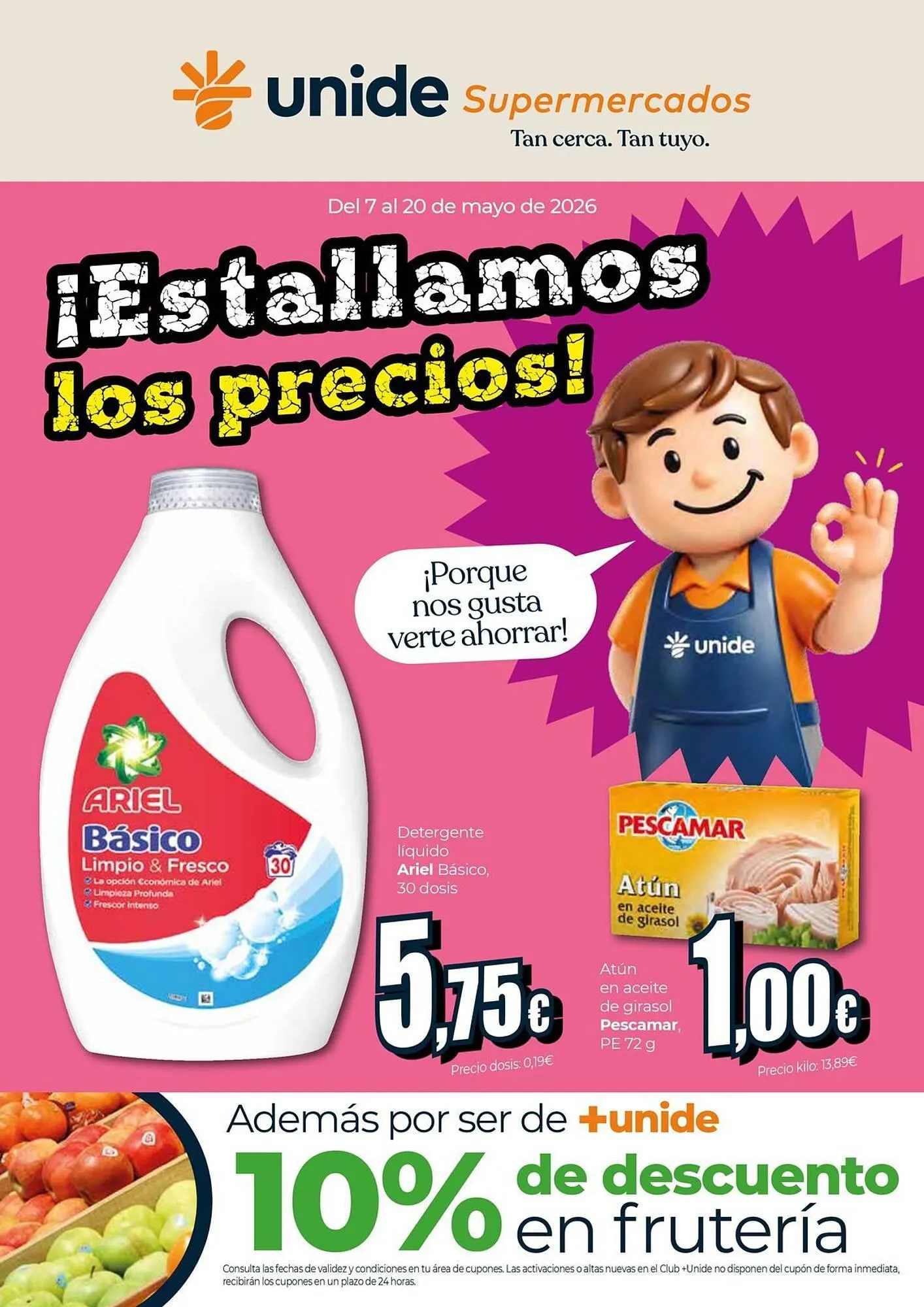 Catálogo de Folleto Unide Supermercados 7 de mayo al 20 de mayo 2026 - Página 1