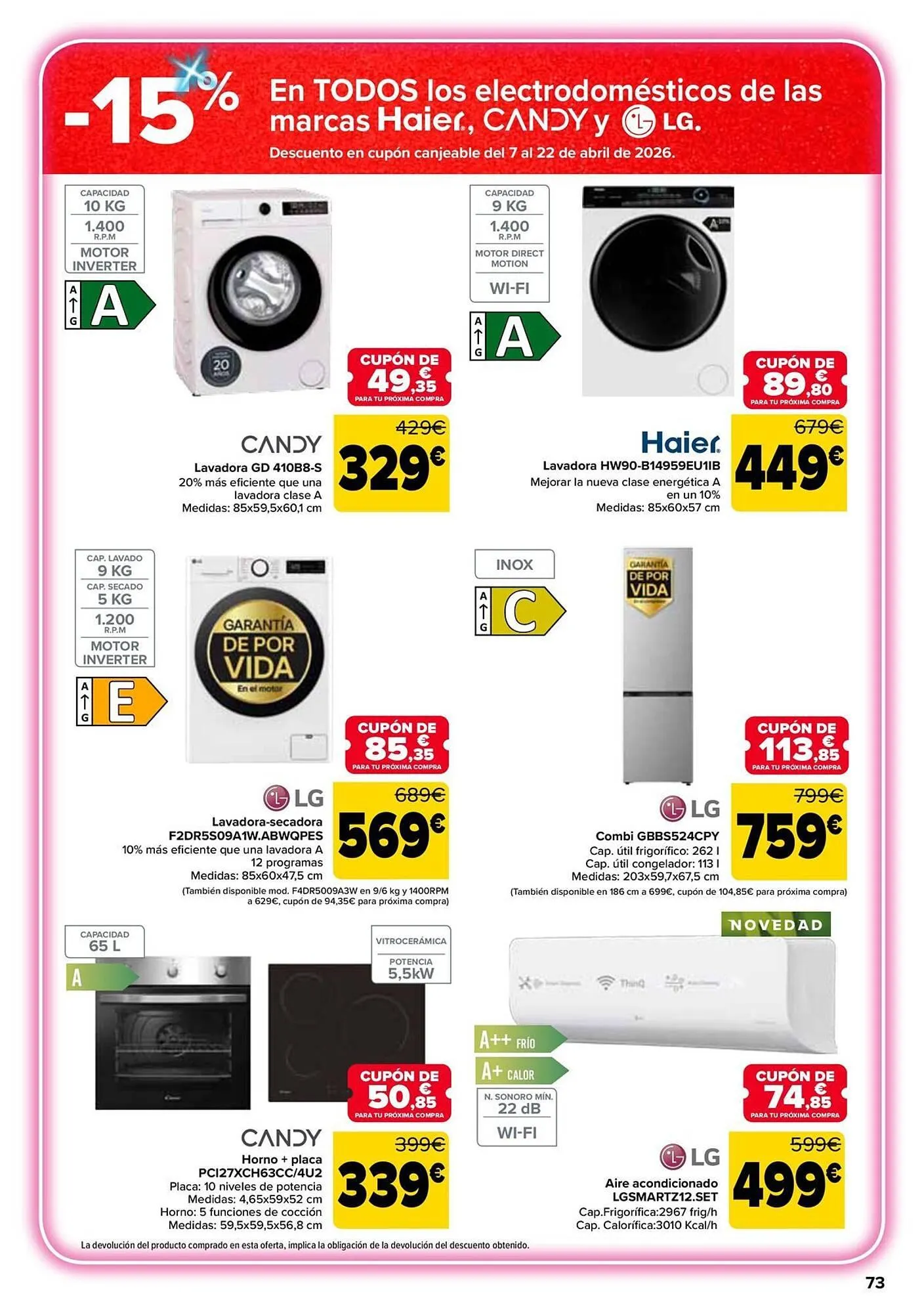 Catálogo de Folleto Carrefour 24 de marzo al 6 de abril 2026 - Página 73