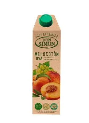 Zumo de melocotón y uva 100% exprimido Don Simón 1l