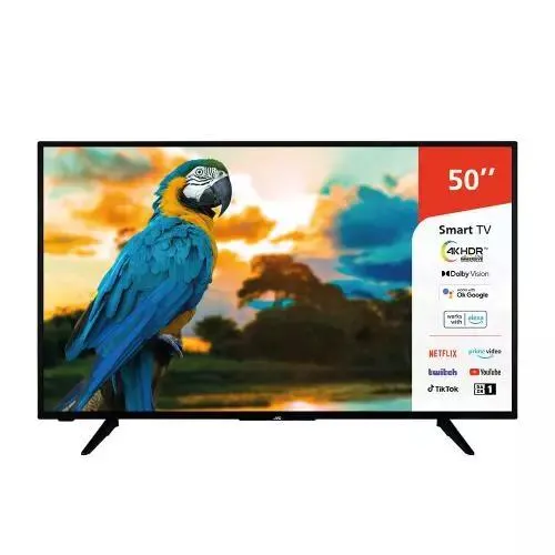 Televisor JVC LT-50VU3101 Clase F, 126cm, 50, Smart TV, Ultra HD 4K, Wi-Fi