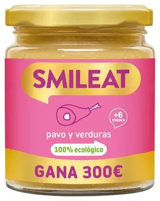Tarro Smileat pavo con verduras 230g