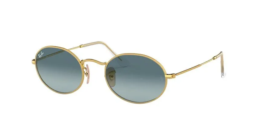 ray-ban oval flat rb 3547 001/3m