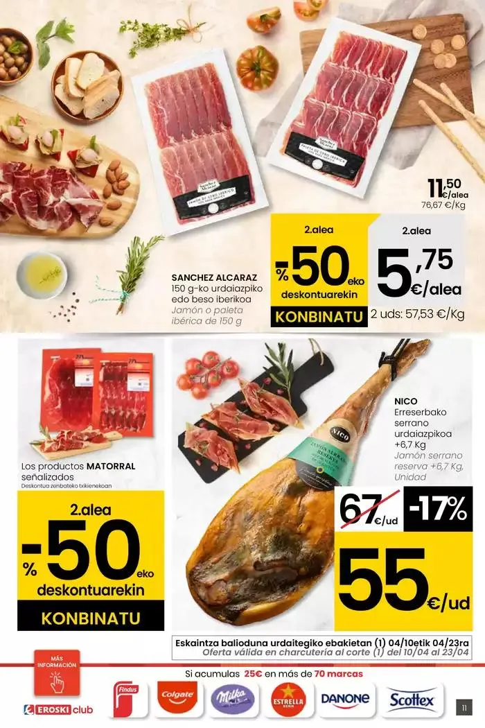 Catálogo de AUKERA OFERTA EROSKI CENTER 10 de abril al 29 de abril 2025 - Página 11