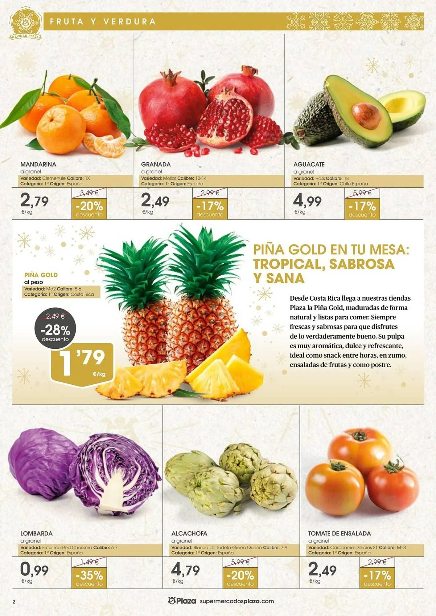 Catálogo de Folleto Supermercados Plaza 18 de diciembre al 7 de enero 2026 - Página 2