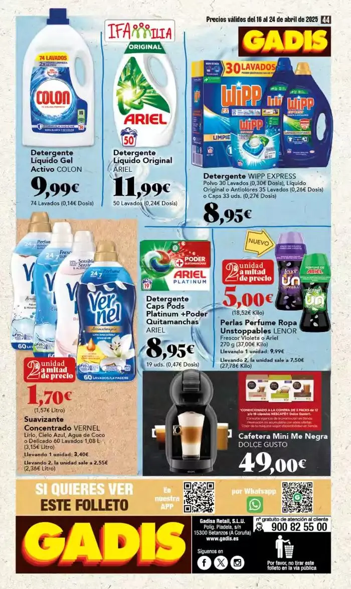 Catálogo de Precios válidos del 16 al 24 de abril 16 de abril al 24 de abril 2025 - Página 44