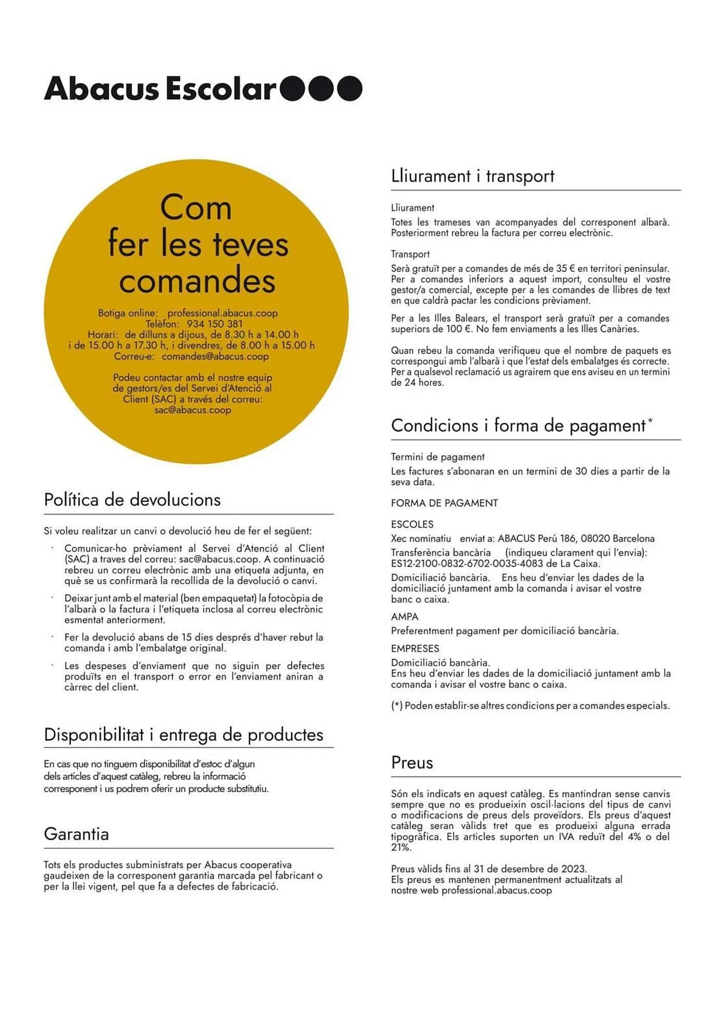 Catálogo de Folleto Abacus 22 de mayo al 28 de febrero 2024 - Página 282