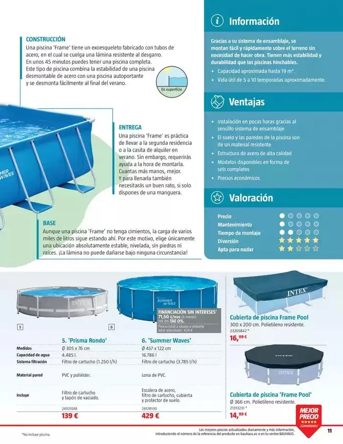 Catálogo de Piscinas, spa, limpieza y Mantenimiento 8 de mayo al 7 de junio 2025 - Página 11