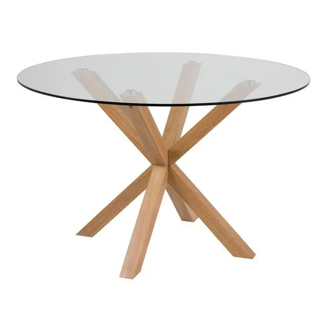 Mesa de comedor redonda de cristal Heaven El Corte Inglés