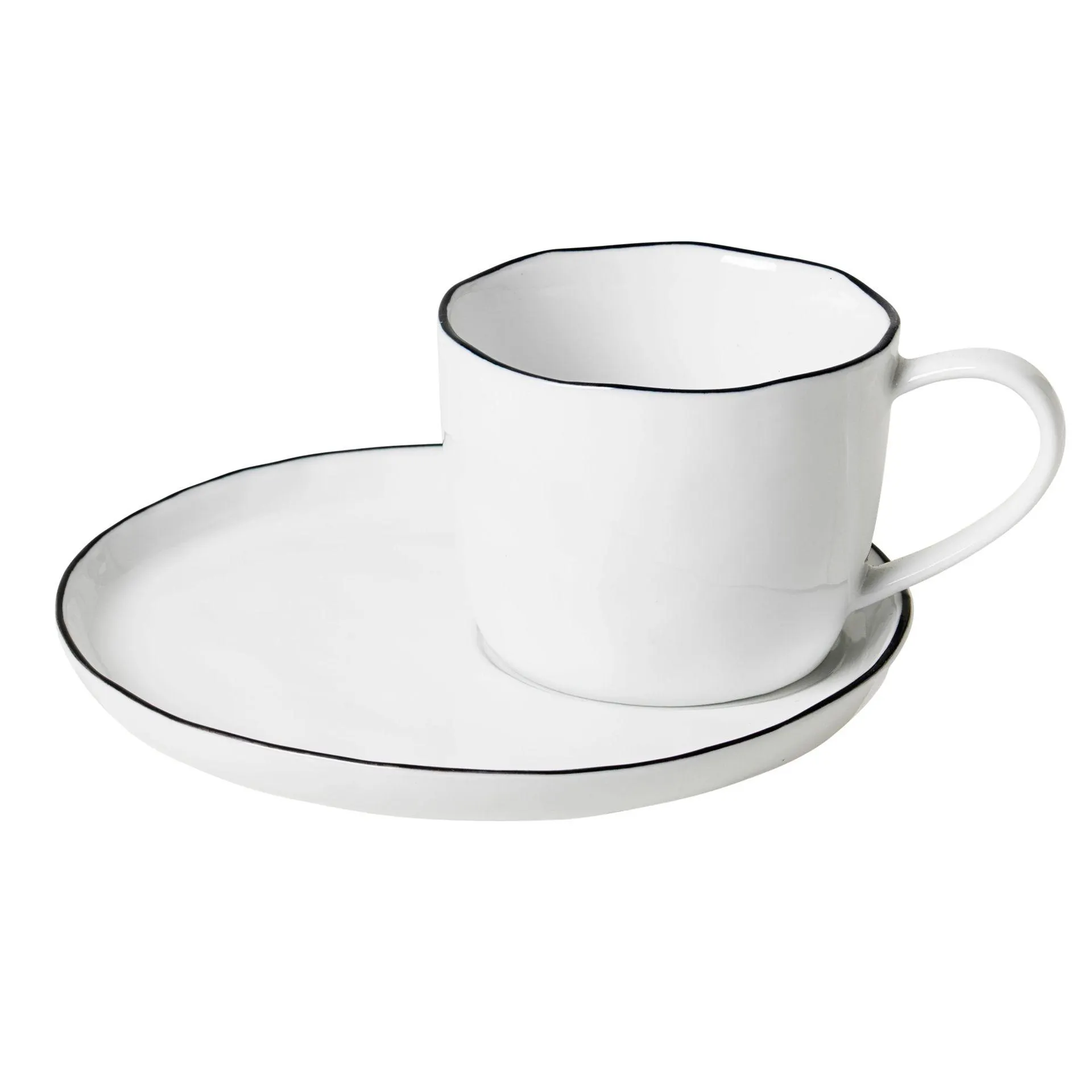 Salt cup and saucer large, 6.5 cm