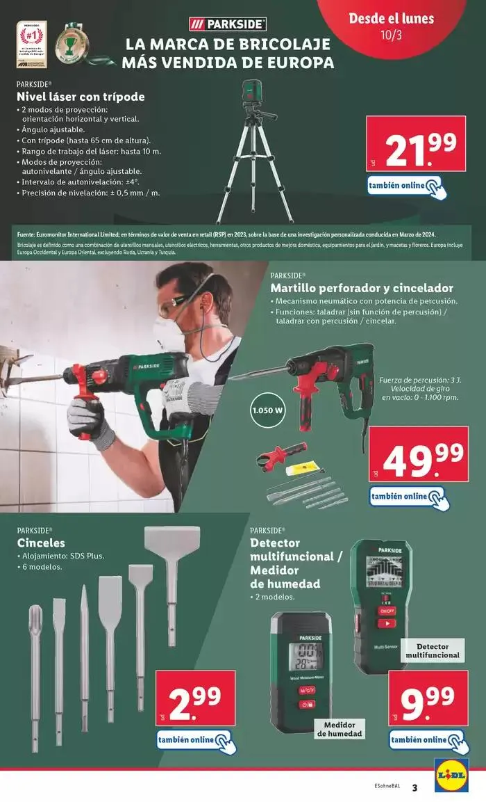 Catálogo de ¡Bazar Lidl! Ofertas válidas del 10/03 al 16/03 10 de marzo al 16 de marzo 2025 - Página 3