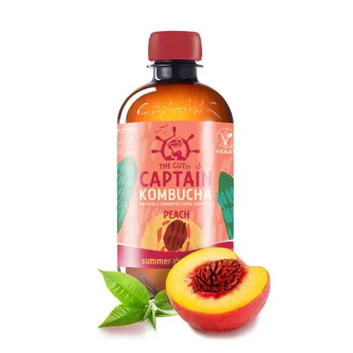 KOMBUCHA MELOCOTÓN ECOLÓGICO 400ML