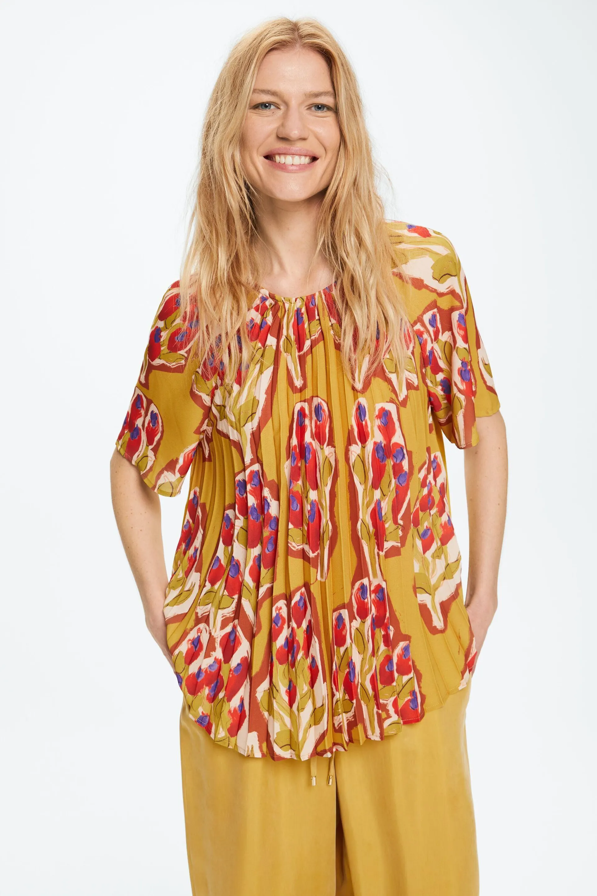 CAMISETA COMBINADA ESTAMPADO VERSALLES