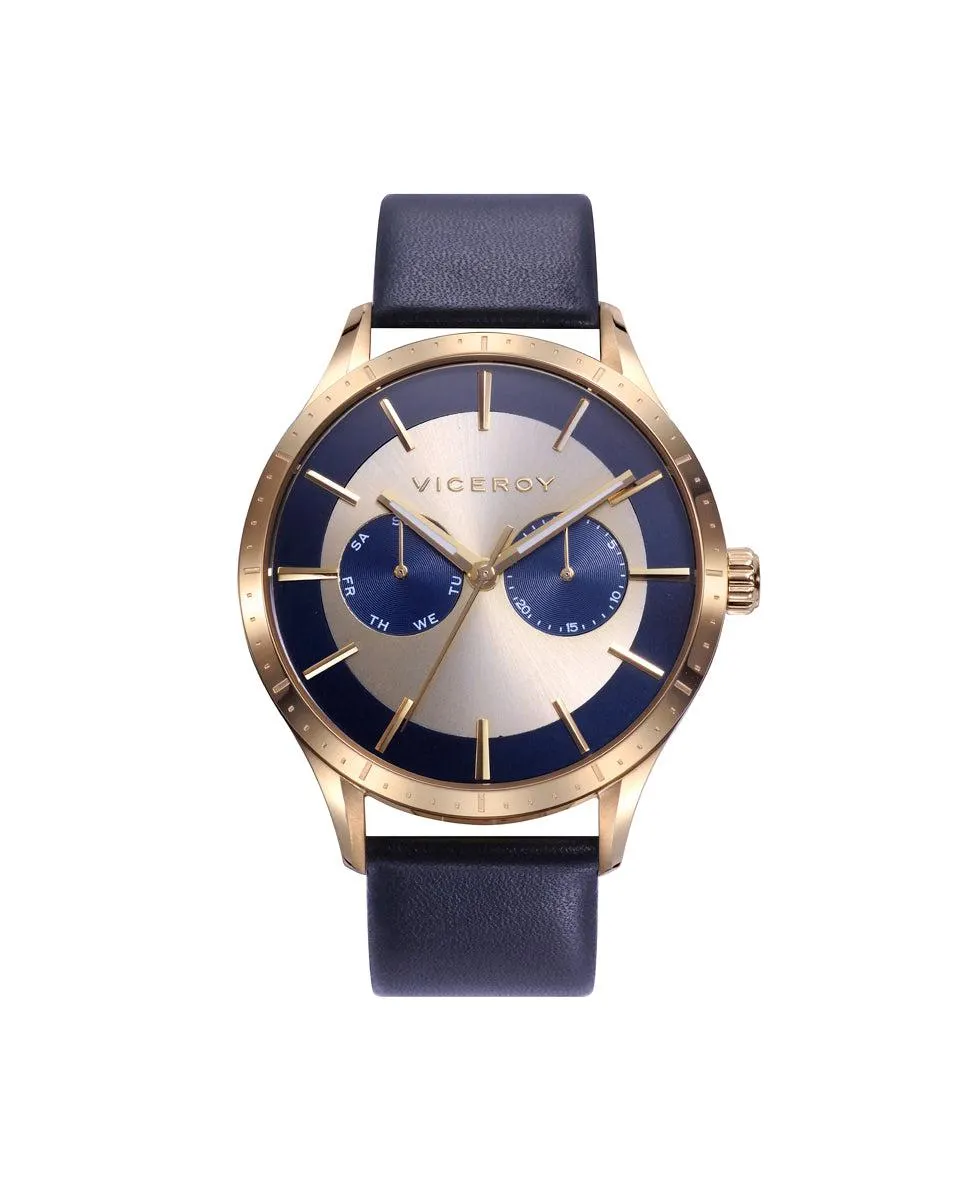 Reloj de hombre Viceroy Beat multifunción con correa de piel azul