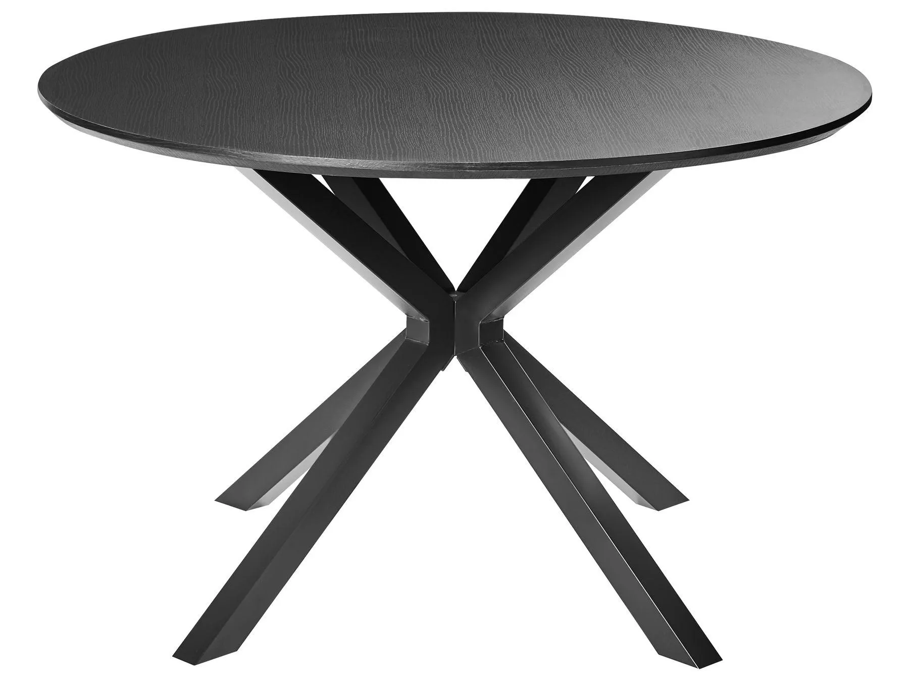 Mesa de comedor FITZROY Negro 120 cm 120 cm