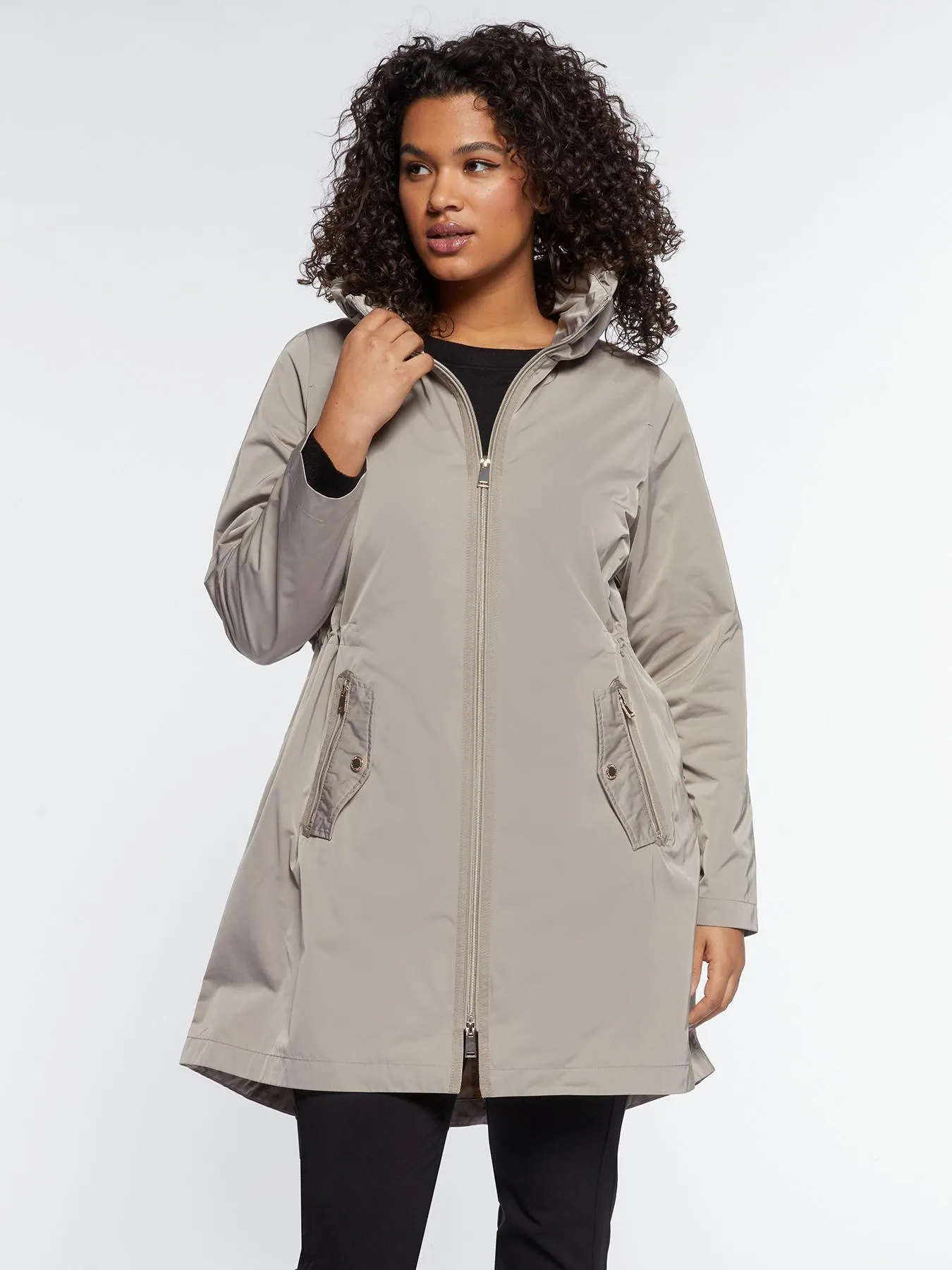 Parka ligera con cremallera