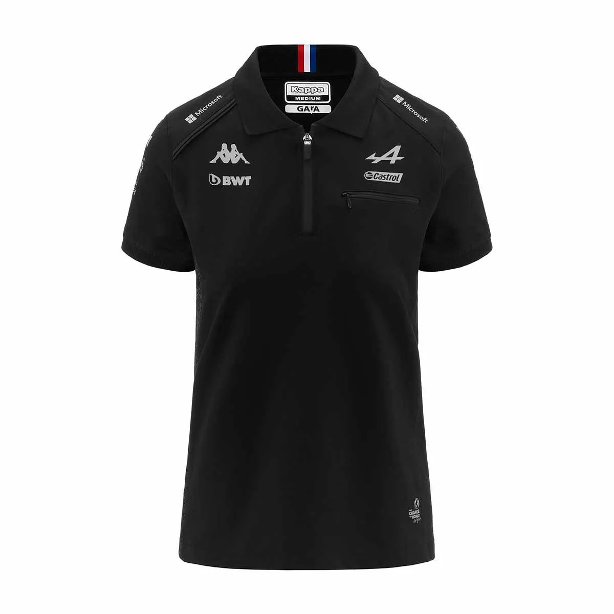 Polo Acraw Alpine F1 Negro Mujer