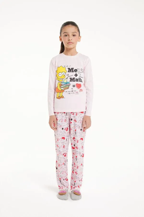 Pijama Largo con Estampado de The Simpsons