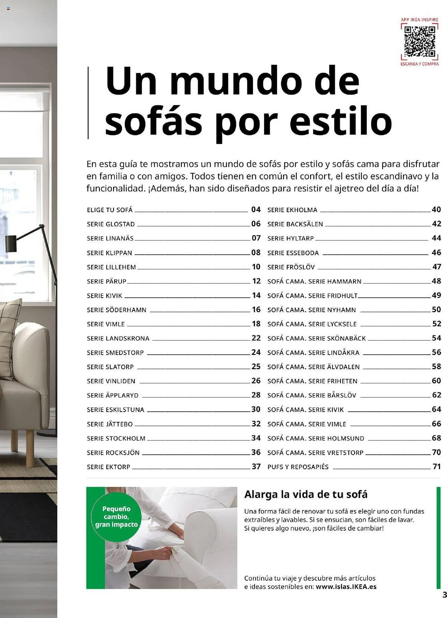 Catálogo de Folleto IKEA Sofás 4 de septiembre al 31 de enero 2025 - Página 3