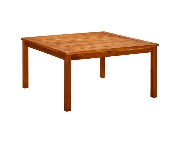 vidaXL mesa de centro de jardín madera maciza de acacia 85x85x45 cm
