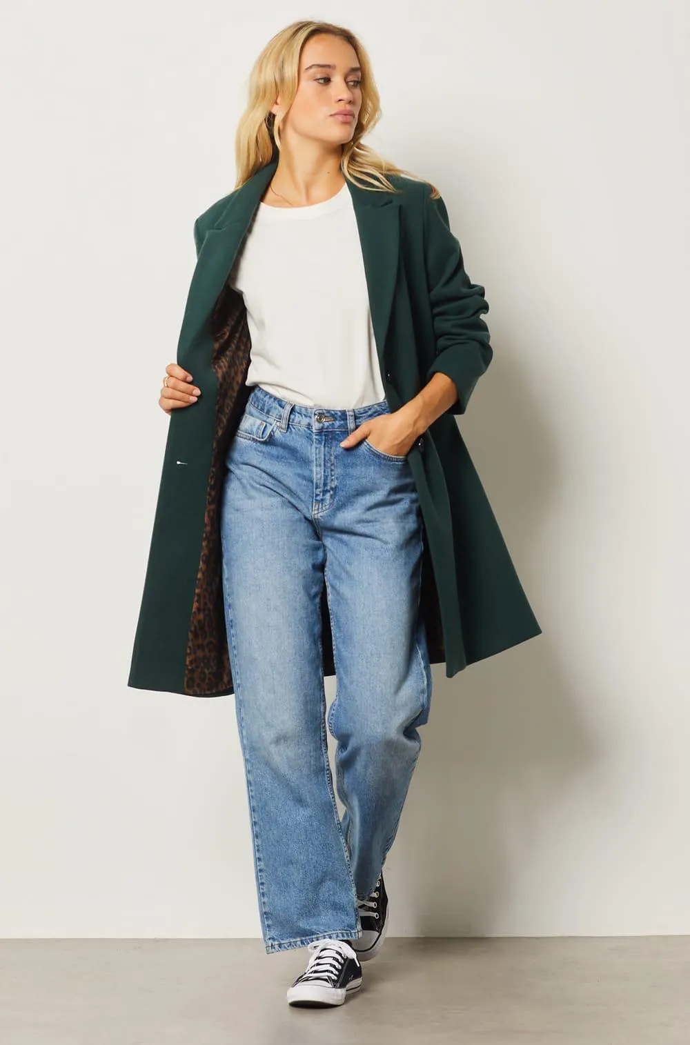 Abrigo largo corte recto