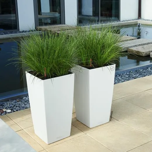 Maceta autorriego Lechuza cubico 49,5x49x5x75,5 cm