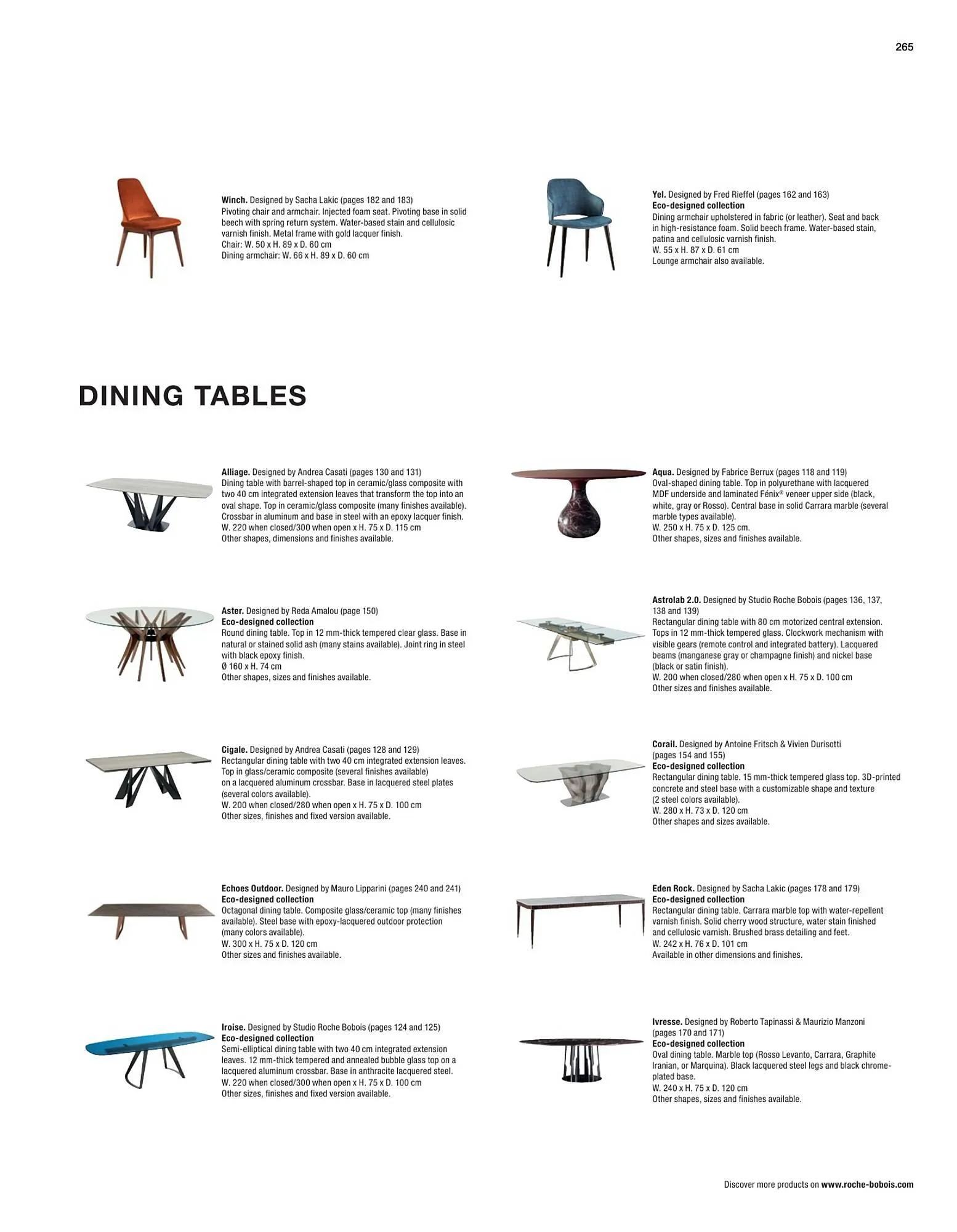 Catálogo de Folleto Roche Bobois 2 de febrero al 28 de diciembre 2024 - Página 267