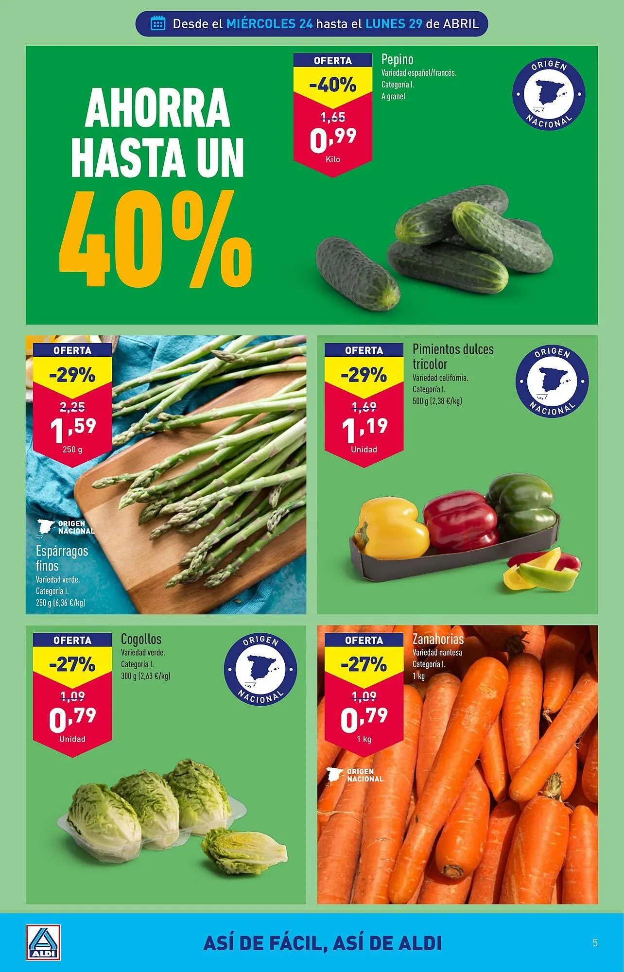 Catálogo de Folleto ALDI 24 de abril al 29 de abril 2024 - Página 5