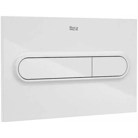 One placa de accionamiento ROCA con descarga dual PL1 blanca