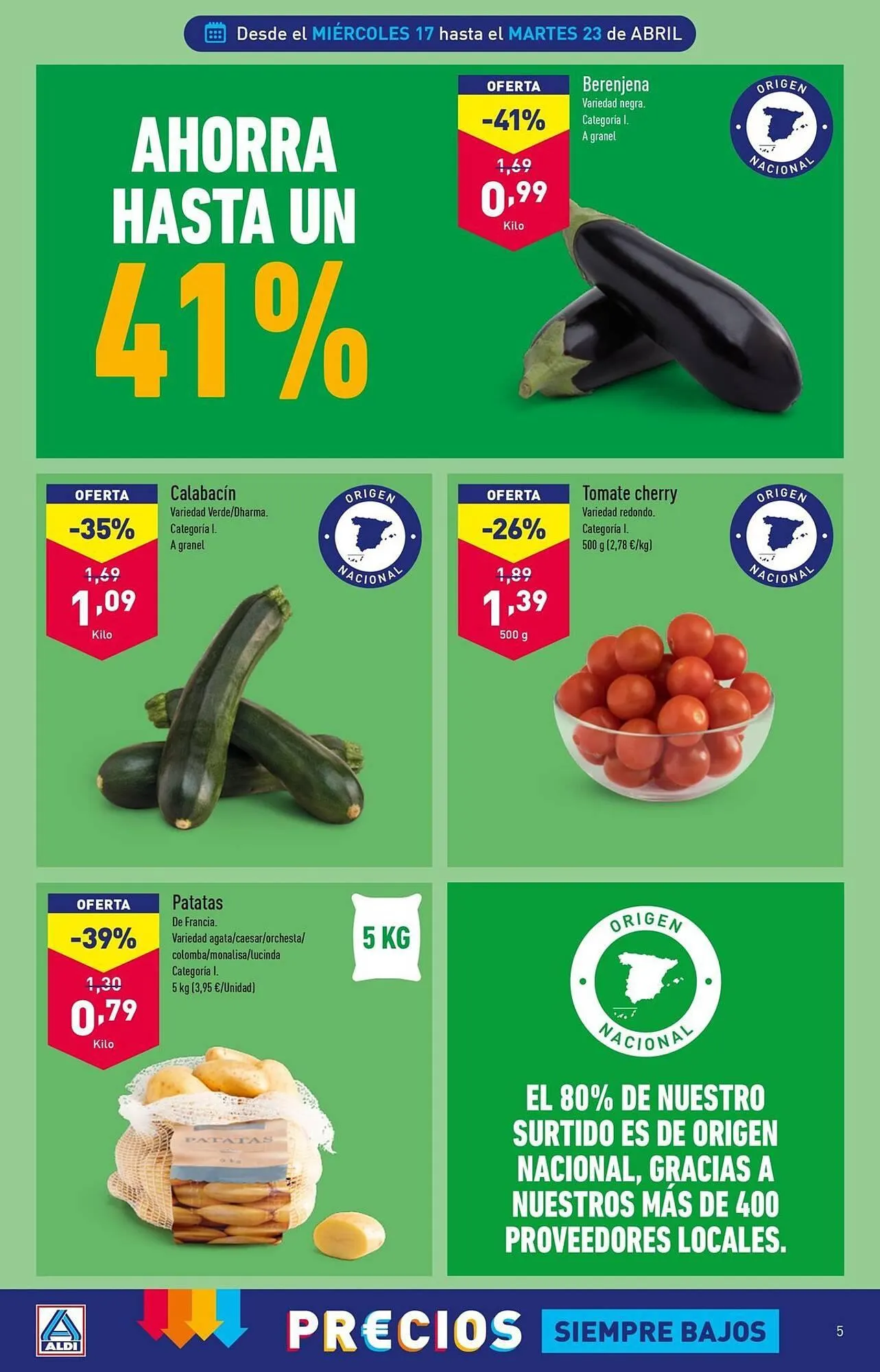 Catálogo de Folleto ALDI 17 de abril al 23 de abril 2024 - Página 5