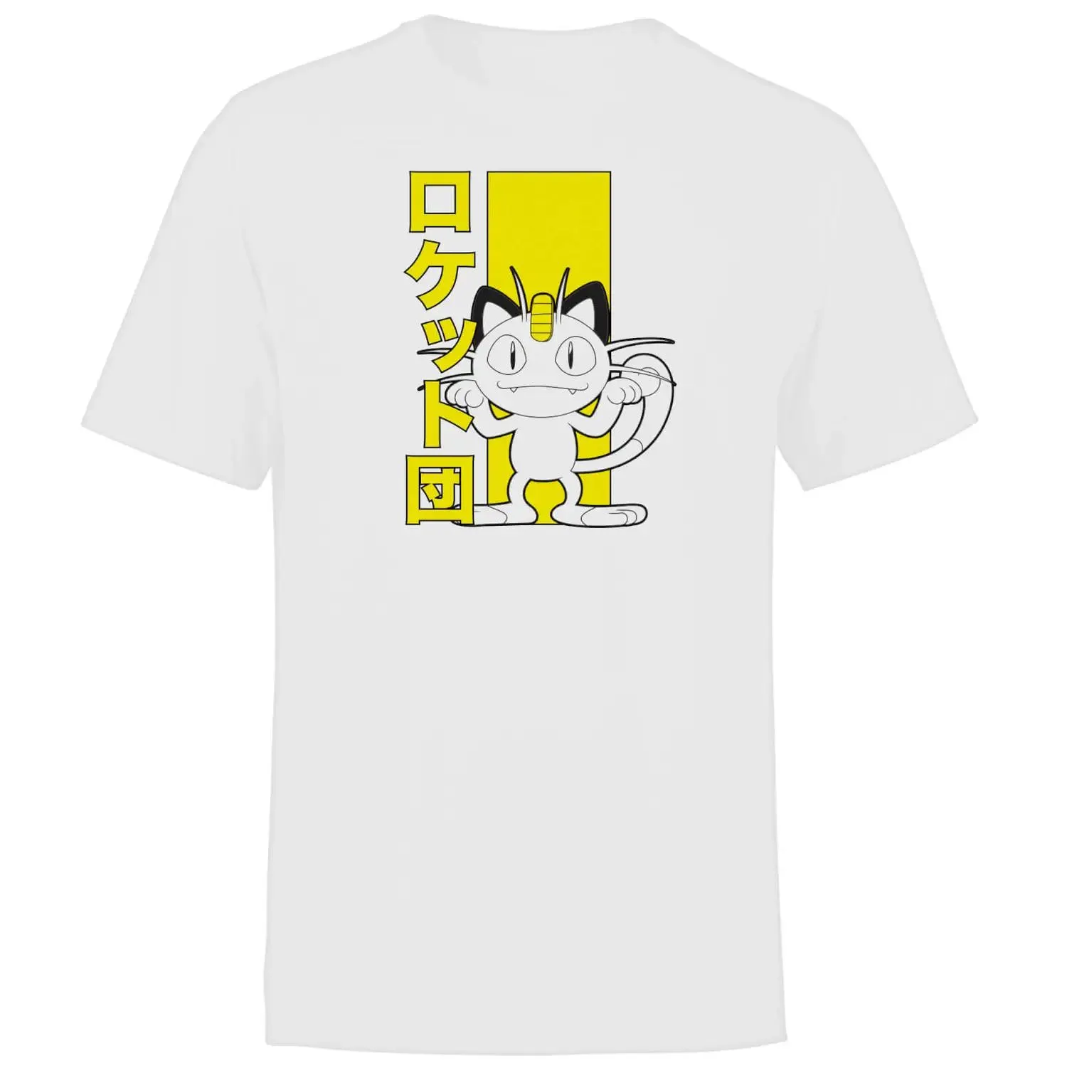 Akedo X Pokémon Team Rocket Meowth Camiseta Hombre - Blanco
