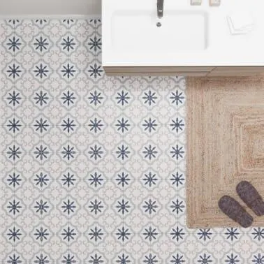 Pavimento porcelánico C2 Flower hidráulico 45x45 cm