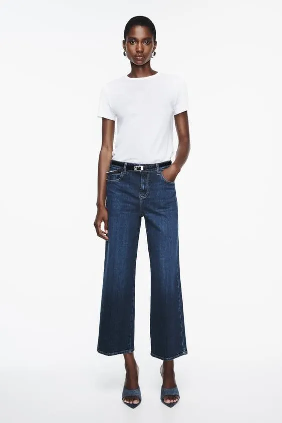 JEANS Z1975 RECTOS CROPPED TIRO ALTO COMFORT
