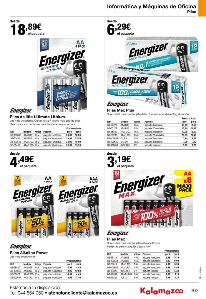 Catálogo de Staples Kalamazoo Catálogo General 9 de enero al 30 de septiembre 2025 - Página 263