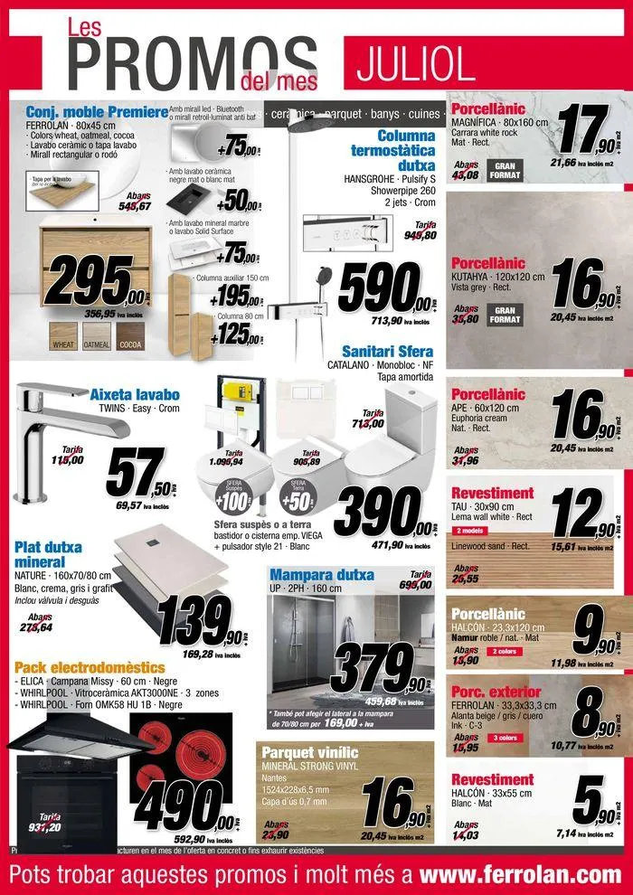 Les Promos del mes Juliol - 1