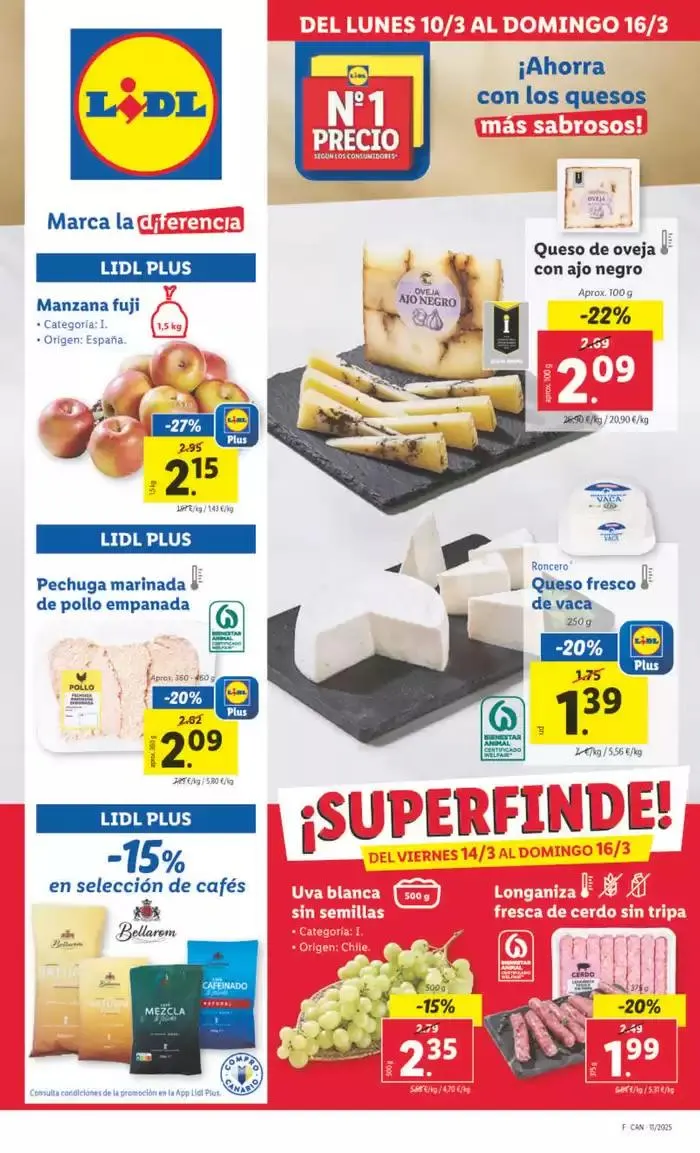 Catálogo de № 1 PRECIO - Ofertas válidas del 10/03 al 16/03 10 de marzo al 16 de marzo 2025 - Página 1