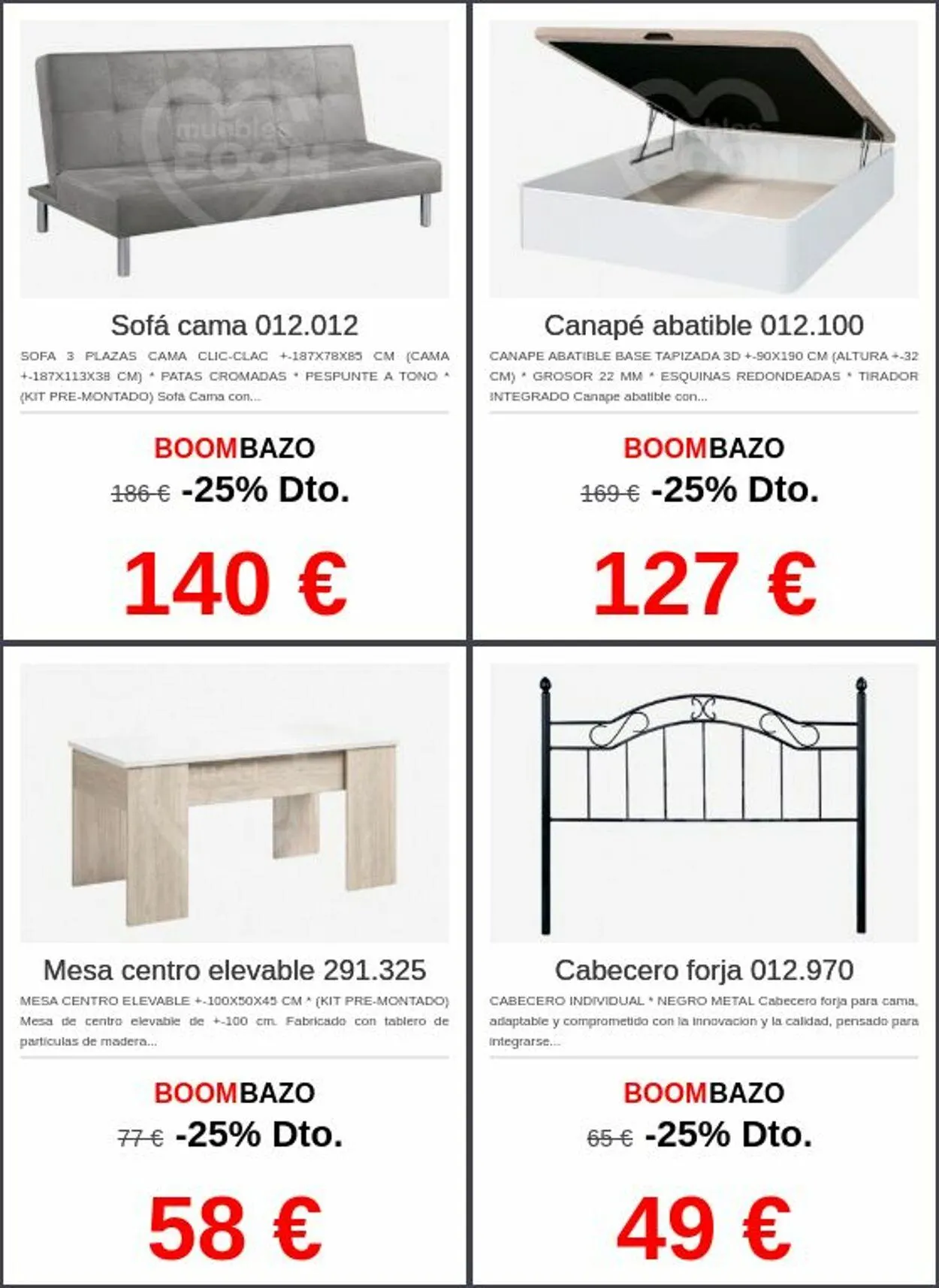 Catálogo de Muebles BOOM Oferta actual 9 de junio al 18 de junio 2025 - Página 1