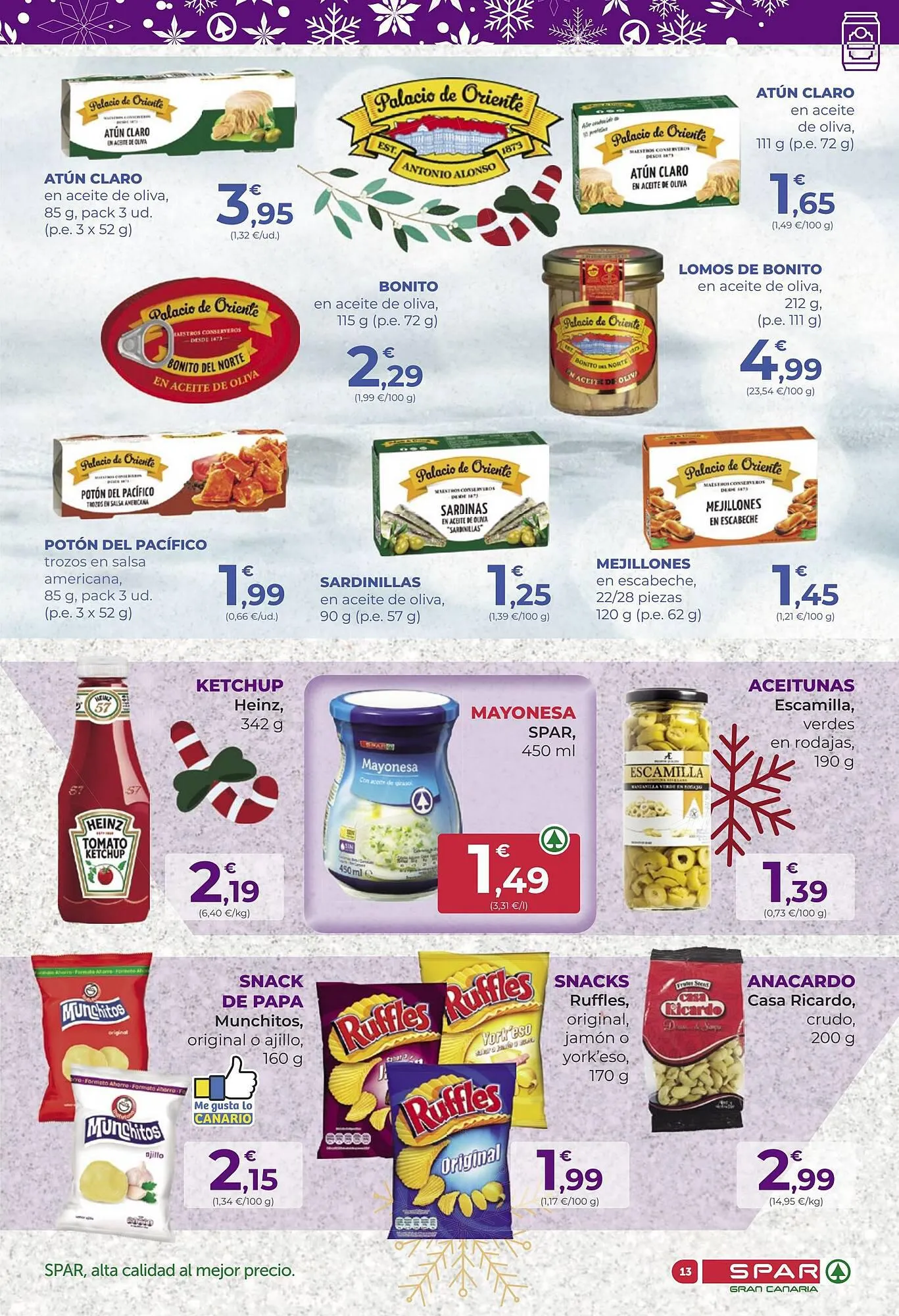 Catálogo de Folleto SPAR Gran Canaria 28 de noviembre al 14 de diciembre 2023 - Página 13