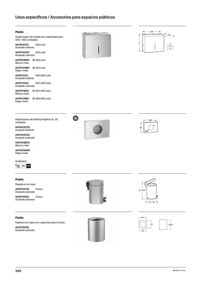 Catálogo de Colecciones de Baño, Muebles y Accesorios 9 de enero al 31 de diciembre 2025 - Página 350