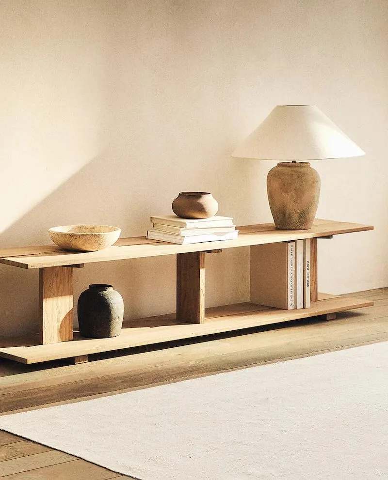 ESTANTERÍA MADERA DOS BALDAS