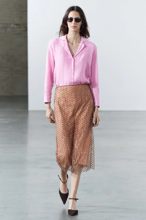 CAMISA PIJAMERA LINO 100% ZW COLLECTION