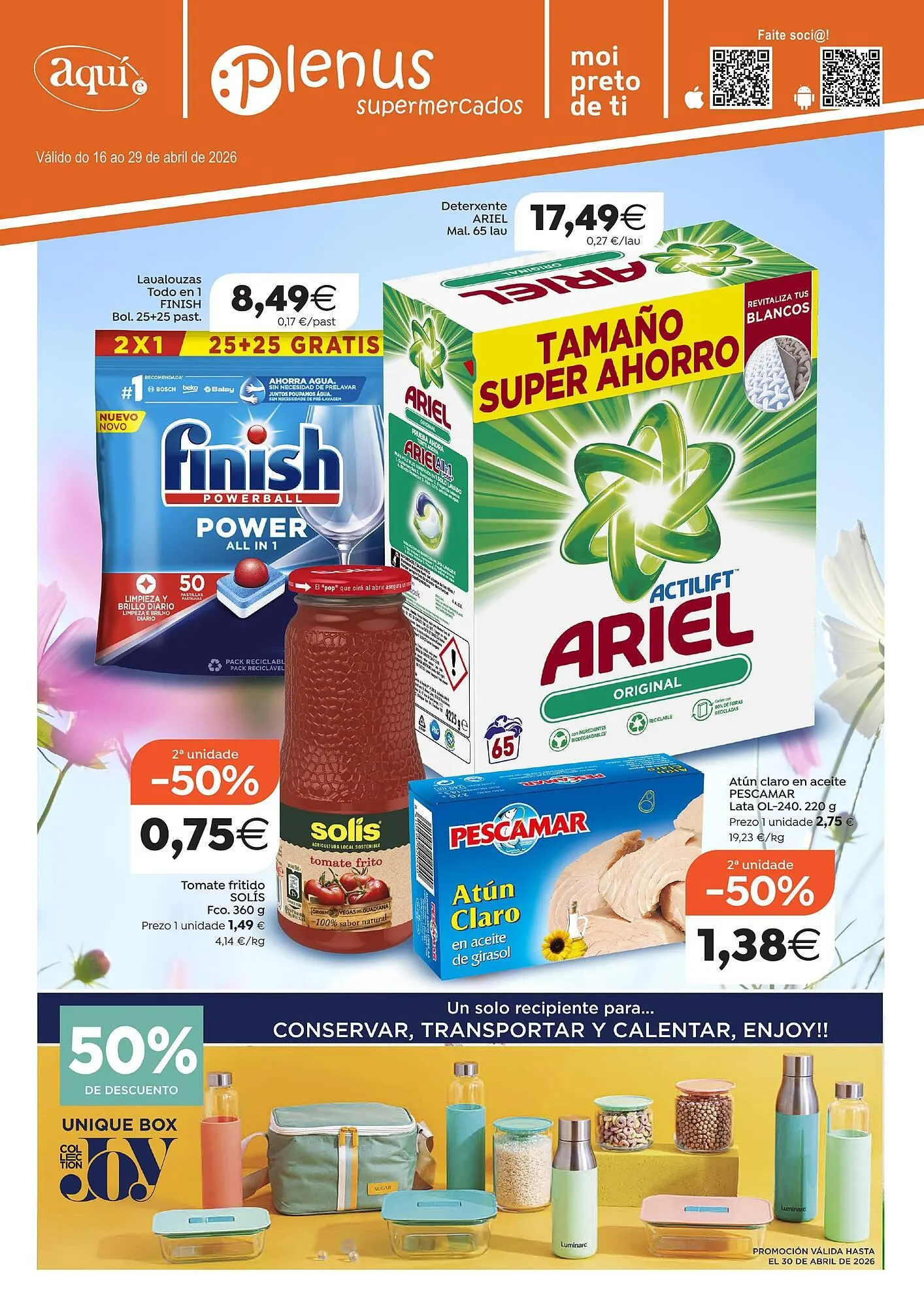 Catálogo de Folleto Plenus Supermercados 16 de abril al 29 de abril 2026 - Página 1